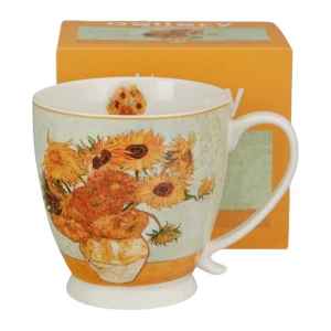 DUO Kubek na stopce SUNFLOWERS inspired by Van Gogh