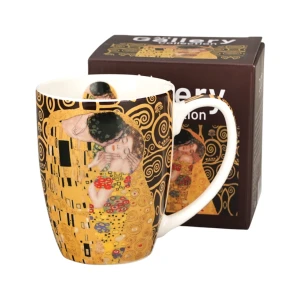 Kubek Classic „The Kiss” Brązowy inspirowany twórczością Klimta
