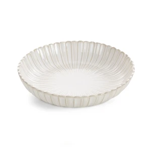 Misa dekoracyjna AVRIL ceramiczna kremowa 24x24x5 cm