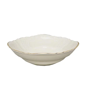 Salaterka porcelanowa Bernadotte Ivory Gold 23 cm