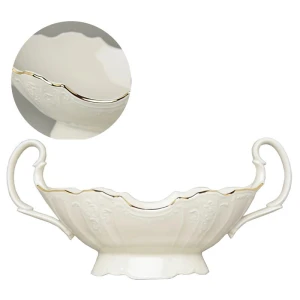 Miska na owoce z uchwytami Bernadotte Ivory Gold 26,5 cm