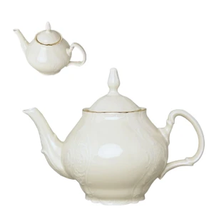 Czajnik porcelanowy THUN Bernadotte Ivory Gold 1,2 l