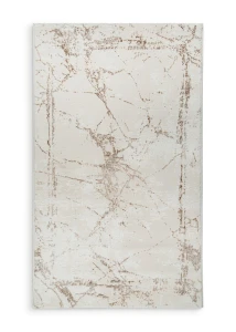 Dywan 60x100 cm jasnoszary-beżowy abstrakcyjny nowoczesny ASIA2 Eurofirany