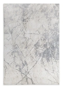 Dywan 60x100 cm kremowo-stalowy marmurowy nowoczesny SALENA5 Eurofirany