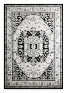 Dywan 60x100 cm czarno-kremowy orientalno-klasyczny ELORA5 Eurofirany