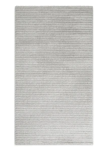 Dywan 60x100 cm srebrno-kremowy nowoczesny geometryczny PORTO2 Eurofirany