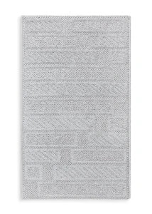 Dywan 60x100 cm srebrny nowoczesny przecierany PORTO1 Eurofirany