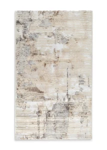 Dywan 60x100 cm kremowy nowoczesny abstrakcyjny OMEGA1 Eurofirany