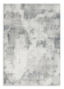 Dywan 60x100 cm srebrny nowoczesny cieniowany przecierany ANEMON Eurofirany
