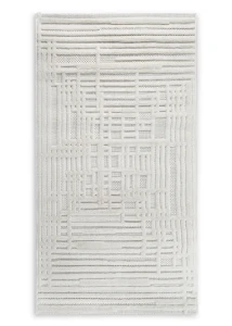 Dywan 80x150 cm kremowo-beżowy strukturalny geometryczny VENUS2 Eurofirany