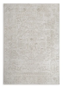 Dywan 80x150 cm kremowo-beżowy subtelnie ornamentowy NOVA3 Eurofirany