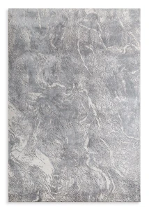 Dywan 80x150 cm stalowy strukturalny nowoczesny SALENA9 Eurofirany