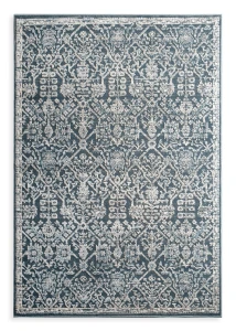 Dywan 80x150 cm ciemnoniebiesko-kremowy klasyczny vintage ELORA6 Eurofirany