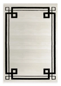 Dywan 80x150 cm jasnoszary geometryczny AURA3 Eurofirany