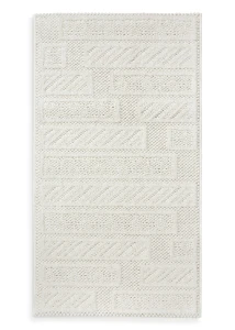 Dywan 80x150 cm kremowy nowoczesny przecierany PORTO1 Eurofirany
