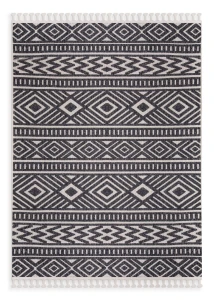 Dywan 80x150 cm ciemnoszary boho liniowy LINEA1 BOHO Eurofirany