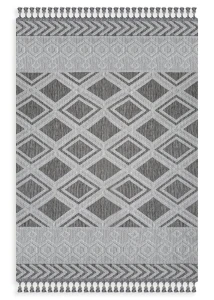 Dywan 80x150 cm jasnoszary boho LINDA4 Eurofirany