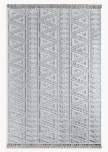 Dywan 80x150 cm srebrny LE MANS5 Eurofirany