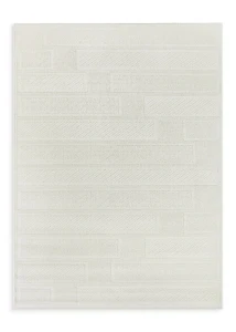 Dywan 80x150 cm kremowy nowoczesny przecierany PORTO1 Eurofirany
