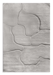 Dywan 80x150 cm srebrny nowoczesny geometryczny ALBA5 Eurofirany