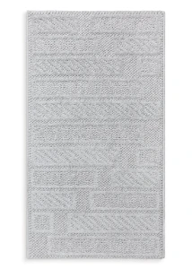 Dywan 80x150 cm srebrny nowoczesny przecierany PORTO1 Eurofirany