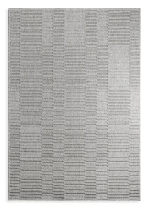 Dywan 80x150 cm srebrny geometryczny w paski RWDA1 Eurofirany