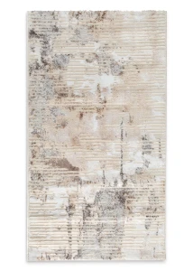 Dywan 80x150 cm kremowy nowoczesny abstrakcyjny OMEGA1 Eurofirany