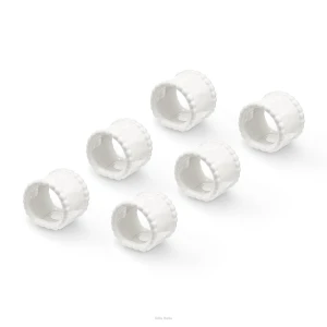 Villa Italia Obrączki na serwetki porcelanowe 6 sztuk MESTIERE WHITE
