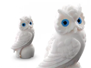 Figurka dekoracyjna Sowa z greckiego alabastru 5 cm