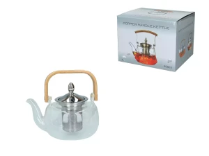 Szklany czajnik z sitkiem 1000 ml