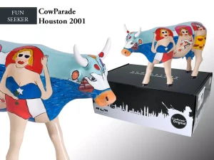 CowParade Houston 2001, Lait Triporteur, autor: Janice Joplin