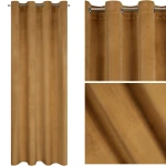 Zasłona welwetowa Melanie 140x250 cm Miodowa Eurofirany