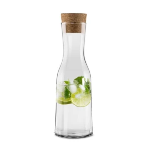 Karafka TOWER 1 l ze szkła borokrzemowego z naturalnym korkiem