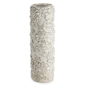 WAZON DEKORACYJNY NAIRA (01) O 11 X 35 CM KREMOWY