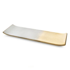 Patera dekoracyjna MAX kremowa ceramiczna 39 × 12 × 3 cm