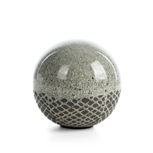 Kula dekoracyjna ceramiczna NORI stalowa, Ø11 cm