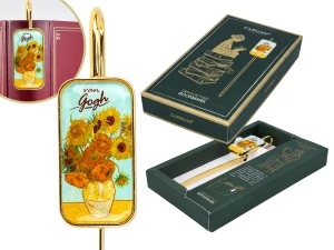 Metalowa zakładka do książki Van Gogh „Słoneczniki” w pudełku