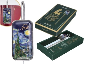 Metalowa zakładka do książki Van Gogh „Gwieździsta noc” w pudełku prezentowym