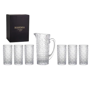 Bohemia Prestige Oaza Kryształowy zestaw do wody 1+6