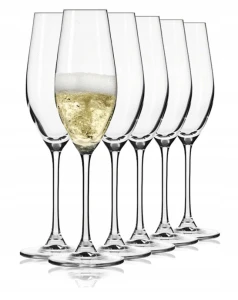 Krosno SPLENDOUR Kieliszki do szampana 210 ml, 6 sztuk