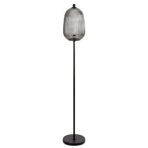 Lampa stojąca dekoracyjna RUTH (3) grafitowa, 150 cm, E27