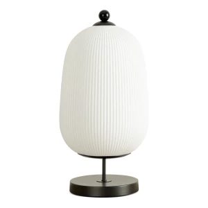 Lampa stołowa dekoracyjna RUTH biała, Ø23 x 46 cm E27