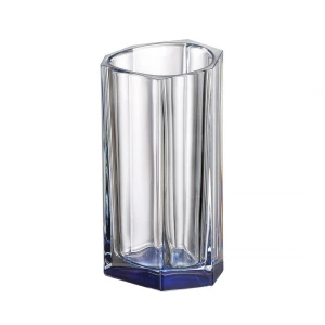 Bohemia Wazon kryształowy Bazalt Blue Bottom, 250 mm