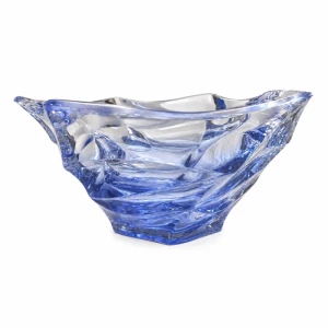 Bohemia Crystal FLAMENCO Kryształowa Misa 29,5 cm Niebieska