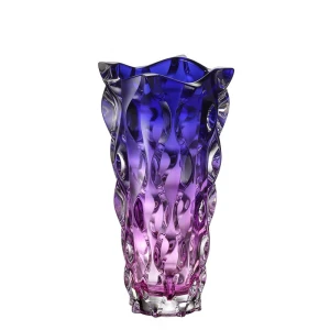 Bohemia Wazon Samba 305 mm fioletowo-niebieski Violet Blue