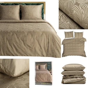 Komplet pościeli TULIA 200x220 cm beżowy, 70% Tencel, Eurofirany