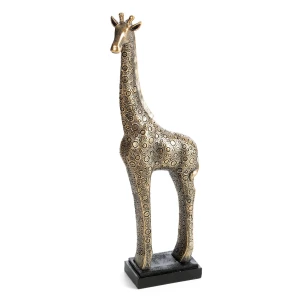 Figurka dekoracyjna TRAVIS złota 13 × 8 × 35 cm