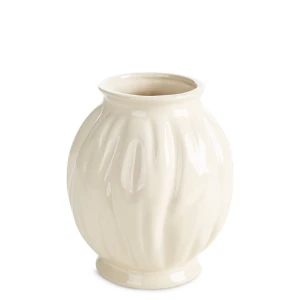Wazon dekoracyjny ceramiczny Angela kremowy 18 × 18 × 22 cm