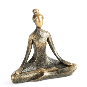 Złota figurka dekoracyjna LADY – kobieca sylwetka 12 x 6 x 11 cm