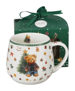 Kubek baryłka w pudełku z kokardą TEDDY NOEL